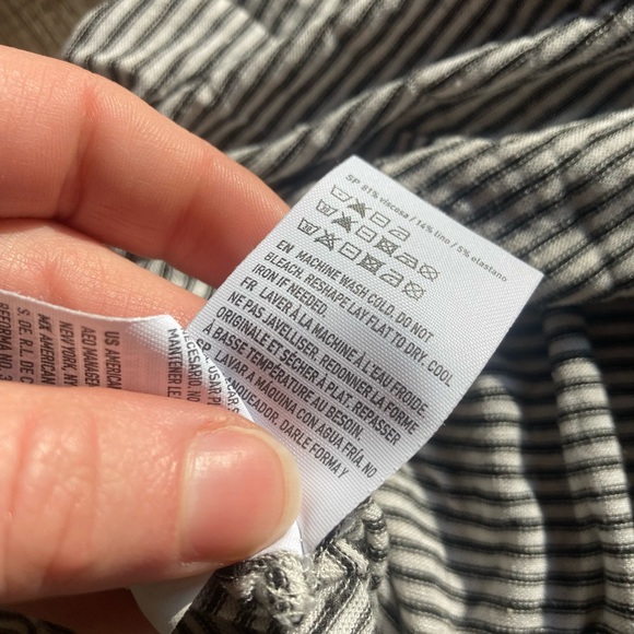 AE Striped Open Back Tank Top Size Medium - Picture 5 of 5